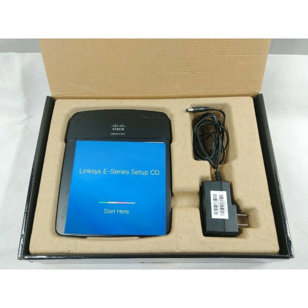 Cisco Linksys E1200 Wireless N300 Wi Fi Router wit